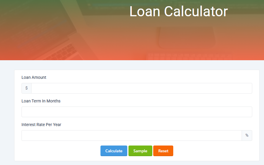 Free Online Loan Calculator — Calculate Monthly Payments, Total Interest & Amortization